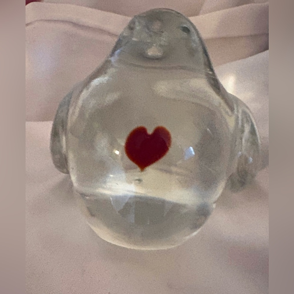 VTG Signed Vilca Atelier Italian Crystal Bird Collectable PRISTINE